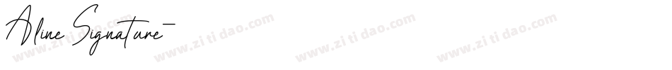 Aline Signature字体转换